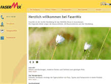 Tablet Screenshot of fasermix.de